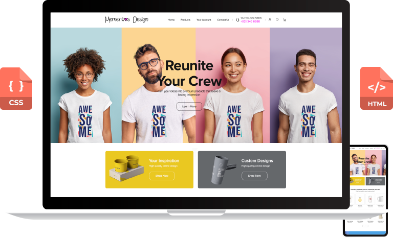 Layout website